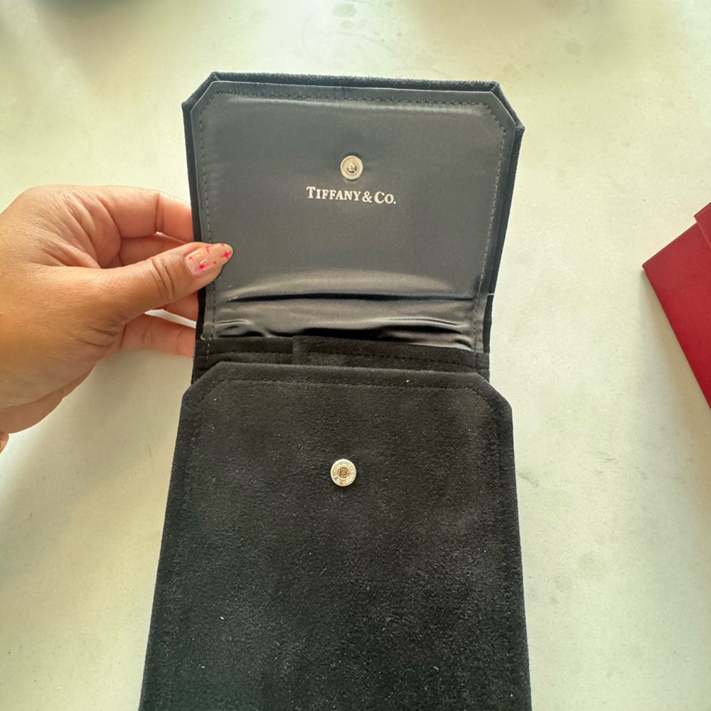 Tiffany & Co. Black Velvet Necklace Pouch